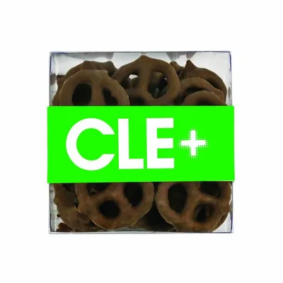 Square Acetates - Milk Chocolate Mini Pretzels - Custom Canvas Now