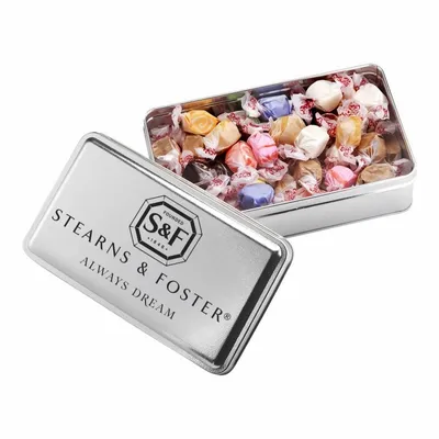 2-Share Tin - Salt Water Taffy/Assorted Fruit Sours - Custom Canvas Now