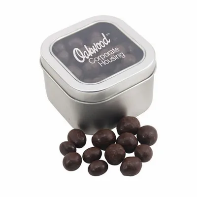 Window Tin with Choc Espresso Beans - Custom Canvas Now