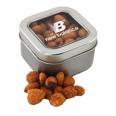 Window Tin with Honey Roasted Peanuts - SBF2500 - Custom Canvas Now
