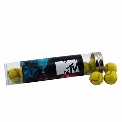 Tube with Choc Tennis Balls - TRB660 - Custom Canvas Now