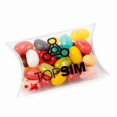 Small Pillow Acetate Box with Jelly Belly - Custom Canvas Now
