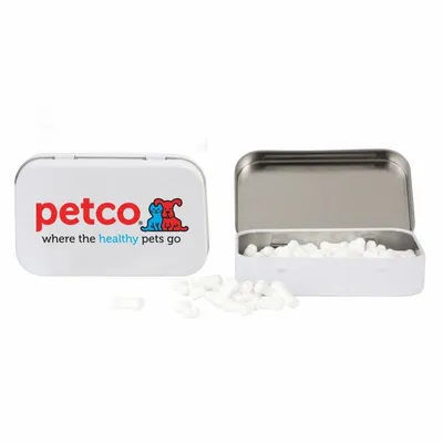 Rectangular Tin with Bone Shaped Mints - Custom Canvas Now