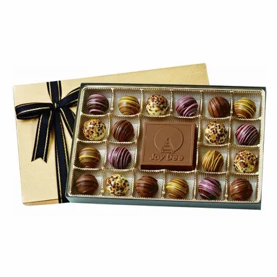 Truffle Gift Box with 20 Chocolate Truffles - Custom Canvas Now