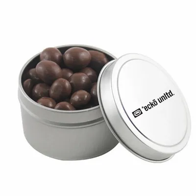 Round Tin with Chocolate Peanuts - SBF3100 - Custom Canvas Now
