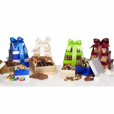 Chocolate Lovers Gift Tower - Custom Canvas Now