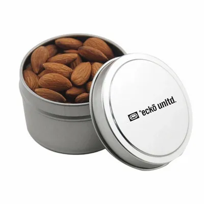 Round Tin with Almonds 1" - Custom Canvas Now