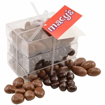 3 Way Chocolate Stack Acetate Tower - Custom Canvas Now