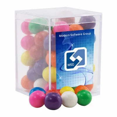 Acrylic Box with Gumballs - Small - Custom Canvas Now