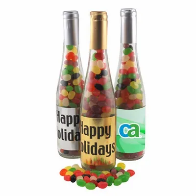 Champagne Bottle w/ Jelly Beans 11" - Custom Canvas Now