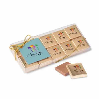 Twenty Piece Chocolate Foiled Square Box-Full Color - Custom Canvas Now