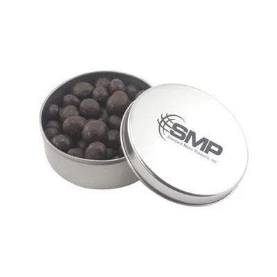 Round Tin with Choc Espresso Beans - SBF3000 - Custom Canvas Now