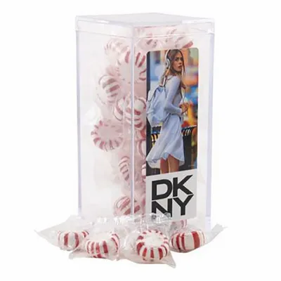Large Rectangular Acrylic Candy Box with Starlight Mints - Custom Canvas Now