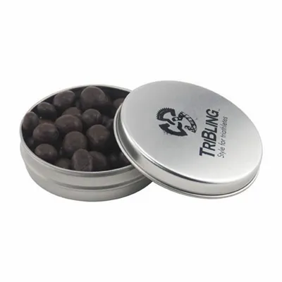 Round Tin with Choc Espresso Beans - SBF2900 - Custom Canvas Now