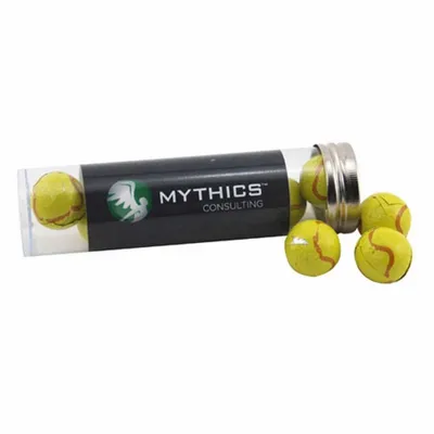 Tube with Choc Tennis Balls - TRB650 - Custom Canvas Now