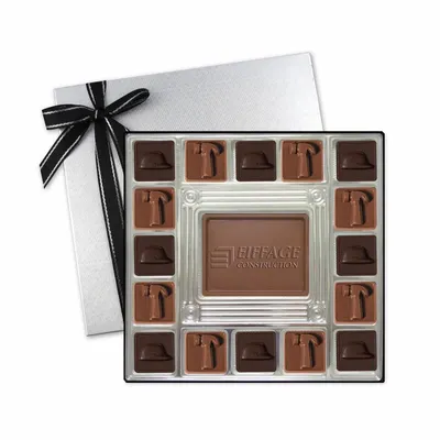 Custom Chocolate Squares Gift Box (13 1/2oz.) - Custom Canvas Now