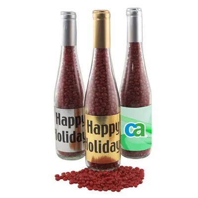 Champagne Bottle with Red Hots 11" - Custom Canvas Now