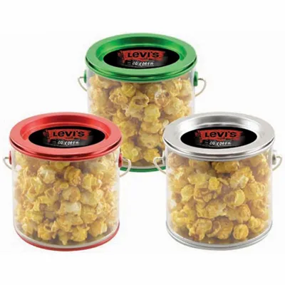 Tin Pail with Caramel Popcorn - Custom Canvas Now
