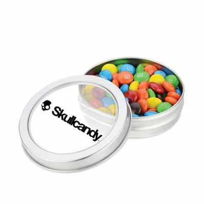 M&M'S® in Small Top View Tin - Custom Canvas Now