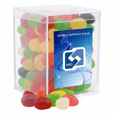 Small Acrylic Candy Box with Assorted Jelly Beans - Custom Canvas Now