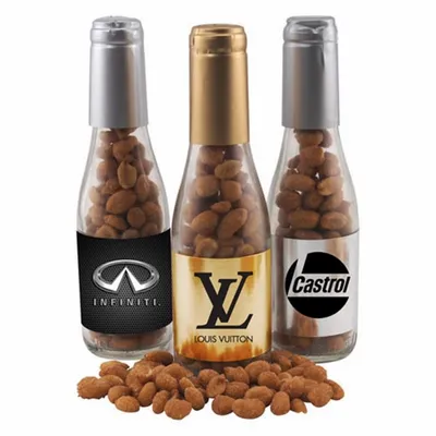 Champagne Bottle - Honey Roasted Peanuts 8" - Custom Canvas Now