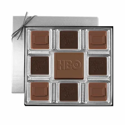 Custom Chocolate Squares Gift Box (6 oz.) - Custom Canvas Now