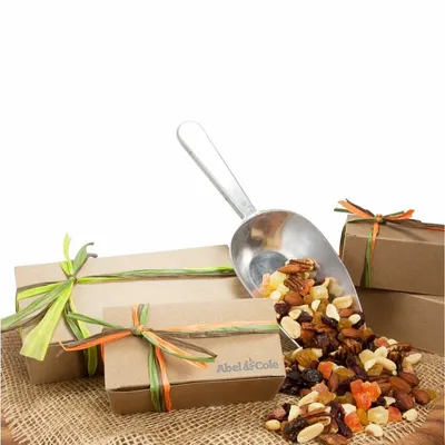 Small Natural Kraft Box with Cranberry Gold Mix - Custom Canvas Now