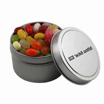 Round Tin with Jelly Bellies - SBF3100 - Custom Canvas Now
