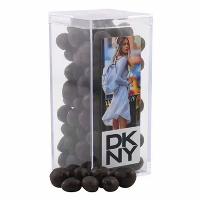 Acrylic Box with Chocolate Espresso Beans - Medium - Custom Canvas Now