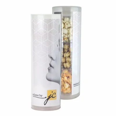 3 Piece Gift Tube with Popcorn - Custom Canvas Now