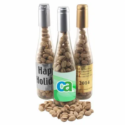 Champagne Bottle with Cashews 11" - Custom Canvas Now