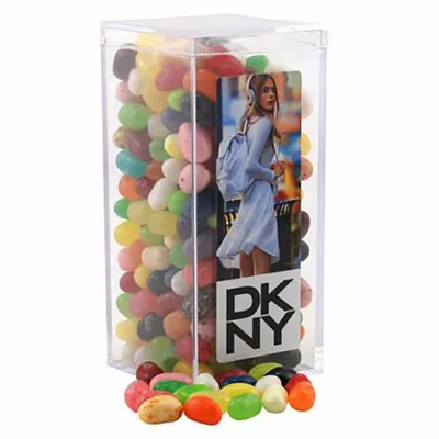 Large Rectangle Acrylic Candy Box with Jelly Belly - Custom Canvas Now