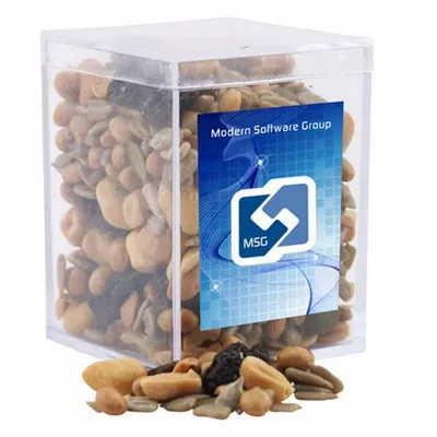 Acrylic Box with Trail Mix - Small - Custom Canvas Now