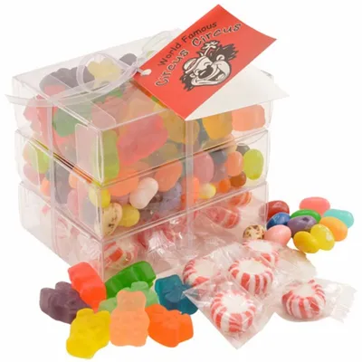 3 Way Candy Stack Acetate Tower - TRB901 - Custom Canvas Now