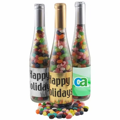Champagne Bottle w/Jelly Bellies 11" - Custom Canvas Now