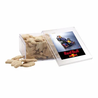 Acrylic Box with Animal Crackers - Large - Custom Canvas Now