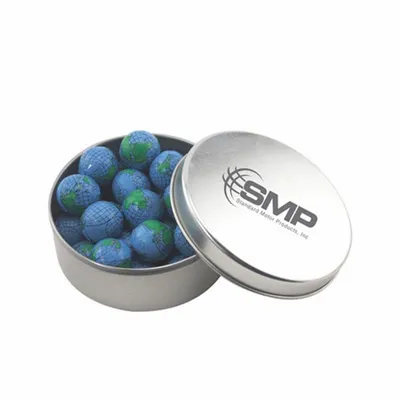 Round Tin with Chocolate Globes - SBF3000 - Custom Canvas Now