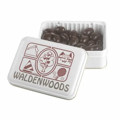 Keepsake Gift Tin - Dark Chocolate Almonds - Custom Canvas Now