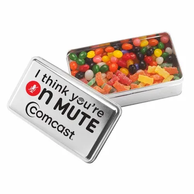 2-Share Tin - Sour Kids/Assorted Jelly Beans - Custom Canvas Now