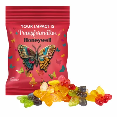 Clever Candy 2oz. Full Color DigiBag™ with Gummy Butterflies - Custom Canvas Now