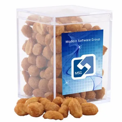 Acrylic Box with Honey Roasted Peanuts - Small - Custom Canvas Now
