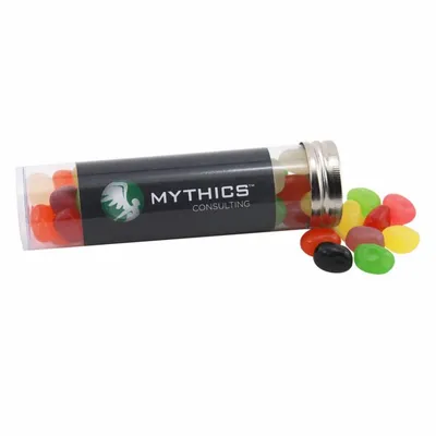 Medium 5" Candy Tube with Assorted Jelly Beans - Custom Canvas Now