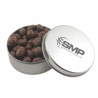 Round Tin with Chocolate Peanuts - SBF3000 - Custom Canvas Now