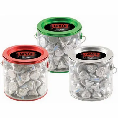 Tin Pail with Hershey Kisses - Custom Canvas Now