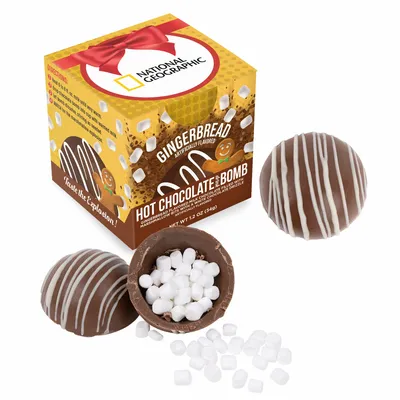 Hot Chocolate Bomb Gingerbread Flavor in Full Color Box - Custom Canvas Now