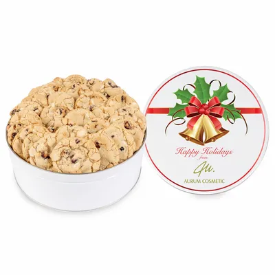 Fresh Beginnings Cranberry Cookie Tin (Large) - Custom Canvas Now
