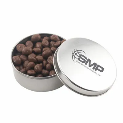 Round Tin with Chocolate Raisins - SBF3000 - Custom Canvas Now