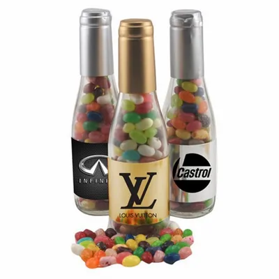 Champagne Bottle w/Jelly Bellies 8" - Custom Canvas Now