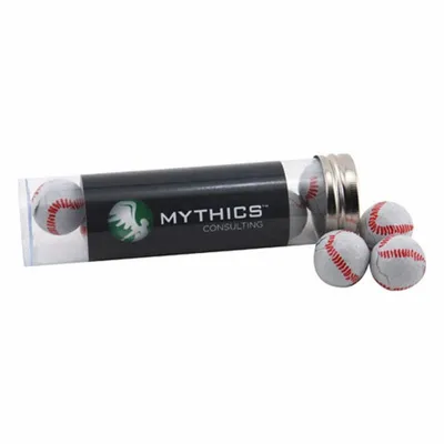 Tube with Chocolate Baseballs - TRB650 - Custom Canvas Now