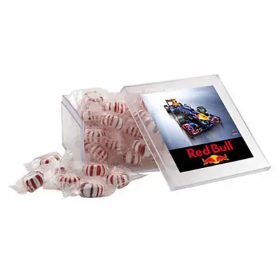 Large Square Acrylic Candy Box with Starlight Mints - Custom Canvas Now